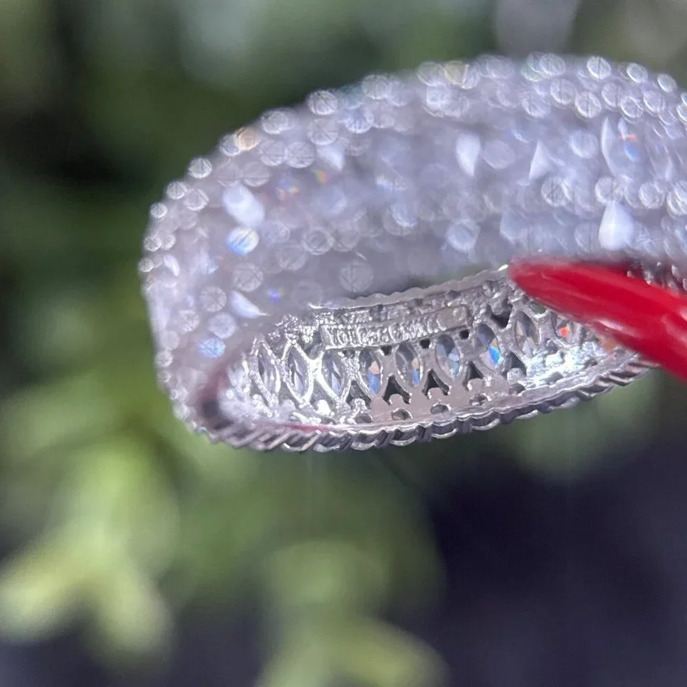 Silver 925‎ Eternity Cz Band